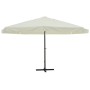 Sombrilla aluminio blanco 500 cm de , Sombrillas - Ref: Foro24-40301, Precio: 276,92 €, Descuento: %