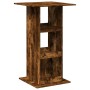 Mesa alta bar con almacenaje madera roble ahumado 60x60x102 cm de , Mesas de cocina y de comedor - Ref: Foro24-854332, Precio...