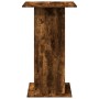 Mesa alta bar con almacenaje madera roble ahumado 60x60x102 cm de , Mesas de cocina y de comedor - Ref: Foro24-854332, Precio...