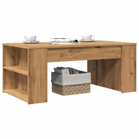 Mesa de centro madera ingeniería roble artesanal 102x55x42cm de , Mesas de centro - Ref: Foro24-856025, Precio: 71,98 €, Desc...