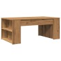 Mesa de centro madera ingeniería roble artesanal 102x55x42cm de , Mesas de centro - Ref: Foro24-856025, Precio: 71,98 €, Desc...