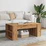 Mesa de centro madera ingeniería roble artesanal 102x55x42cm de , Mesas de centro - Ref: Foro24-856025, Precio: 71,98 €, Desc...
