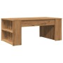 Mesa de centro madera ingeniería roble artesanal 102x55x42cm de , Mesas de centro - Ref: Foro24-856025, Precio: 71,98 €, Desc...