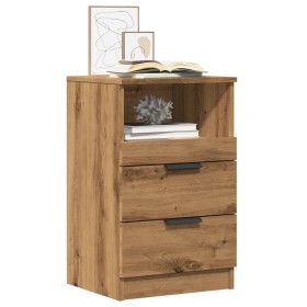 Mesita de noche madera de ingeniería roble artisan 40x36x65 cm de , Mesitas de noche - Ref: Foro24-856846, Precio: 64,46 €, D...