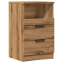 Mesita de noche madera de ingeniería roble artisan 40x36x65 cm de , Mesitas de noche - Ref: Foro24-856846, Precio: 64,46 €, D...