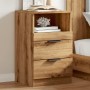 Mesita de noche madera de ingeniería roble artisan 40x36x65 cm de , Mesitas de noche - Ref: Foro24-856846, Precio: 64,46 €, D...