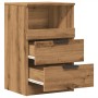 Mesita de noche madera de ingeniería roble artisan 40x36x65 cm de , Mesitas de noche - Ref: Foro24-856846, Precio: 64,46 €, D...