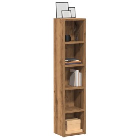 Estanterías de CD 2 uds madera roble artisan 21x16x93,5 cm de , Almacenamiento para CD y DVD - Ref: Foro24-855839, Precio: 58...
