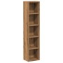 Estanterías de CD 2 uds madera roble artisan 21x16x93,5 cm de , Almacenamiento para CD y DVD - Ref: Foro24-855839, Precio: 58...