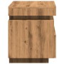 Mesita de noche con luces LED roble artisan 40x39x48,5 cm de , Mesitas de noche - Ref: Foro24-857660, Precio: 72,72 €, Descue...