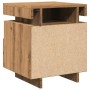 Mesita de noche con luces LED roble artisan 40x39x48,5 cm de , Mesitas de noche - Ref: Foro24-857660, Precio: 72,72 €, Descue...