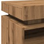 Mesita de noche con luces LED roble artisan 40x39x48,5 cm de , Mesitas de noche - Ref: Foro24-857660, Precio: 72,72 €, Descue...