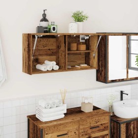 Mueble de pared baño madera ingeniería envejecida 80x25x40 cm de , Tocadores de baño - Ref: Foro24-860092, Precio: 55,83 €, D...