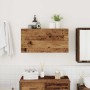 Mueble de pared baño madera ingeniería envejecida 80x25x40 cm de , Tocadores de baño - Ref: Foro24-860092, Precio: 55,83 €, D...