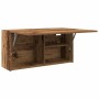 Mueble de pared baño madera ingeniería envejecida 80x25x40 cm de , Tocadores de baño - Ref: Foro24-860092, Precio: 55,83 €, D...