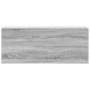 Armario de pared baño madera ingeniería gris sonoma 100x25x40cm de , Tocadores de baño - Ref: Foro24-860108, Precio: 68,20 €,...