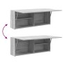 Armario de pared baño madera ingeniería gris sonoma 100x25x40cm de , Tocadores de baño - Ref: Foro24-860108, Precio: 68,20 €,...