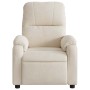 Sillón reclinable de masaje tela de microfibra beige de , Sillones - Ref: Foro24-373461, Precio: 274,96 €, Descuento: -5%%