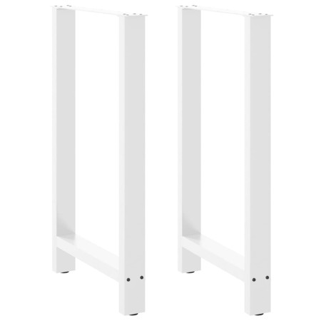 Patas de mesa de centro acero blanco 2 uds 60x(100-101) cm de , Patas para mesas - Ref: Foro24-4013345, Precio: 102,85 €, Des...