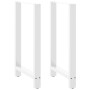 Patas de mesa de centro acero blanco 2 uds 60x(100-101) cm de , Patas para mesas - Ref: Foro24-4013345, Precio: 102,85 €, Des...