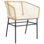 Juego comedor jardín 9 pzas cojines ratán sintético marrón de , Conjuntos de jardín - Ref: Foro24-3334610, Precio: 531,37 €, ...