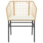 Juego comedor jardín 9 pzas cojines ratán sintético marrón de , Conjuntos de jardín - Ref: Foro24-3334610, Precio: 531,37 €, ...