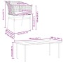 Juego comedor jardín 9 pzas cojines ratán sintético marrón de , Conjuntos de jardín - Ref: Foro24-3334610, Precio: 531,37 €, ...