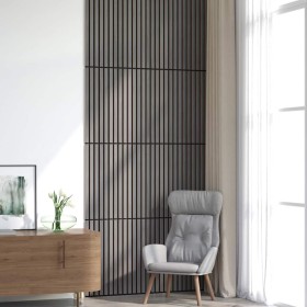 Paneles acústicos de pared 8 uds listones 60,5x60 cm de , Recubrimiento de paredes - Ref: Foro24-42002583, Precio: 144,62 €, ...