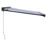 Toldo retráctil aluminio y tela azul y blanco 3,5x2,5 m de , Toldos - Ref: Foro24-3154547, Precio: 530,40 €, Descuento: -5%%