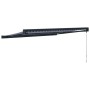 Toldo retráctil aluminio y tela azul y blanco 3,5x2,5 m de , Toldos - Ref: Foro24-3154547, Precio: 530,40 €, Descuento: -5%%