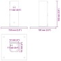 Bases para postes cuadradas 12 uds. Plata 51x51 mm de , Postes de cerca - Ref: Foro24-42000003, Precio: 62,45 €, Descuento: %