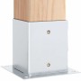 Bases para postes cuadradas 12 uds. Plata 121x121 mm de , Postes de cerca - Ref: Foro24-42000015, Precio: 89,87 €, Descuento:...