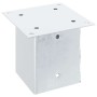 Bases para postes cuadradas 12 uds. Plata 121x121 mm de , Postes de cerca - Ref: Foro24-42000015, Precio: 89,87 €, Descuento:...