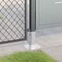 Bases para postes cuadradas 12 uds. Plata 46x46 mm | Foro24.es | Tu tienda online para hogar, jardín y más Foro24.es