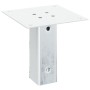 Bases para postes cuadradas 12 uds. Plata 46x46 mm | Foro24.es | Tu tienda online para hogar, jardín y más Foro24.es