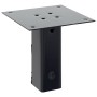 Bases para postes cuadradas 4 uds. Antracita 51x51 mm de , Postes de cerca - Ref: Foro24-42000020, Precio: 22,01 €, Descuento: %
