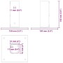 Bases para postes cuadradas 4 uds. Antracita 51x51 mm de , Postes de cerca - Ref: Foro24-42000020, Precio: 22,01 €, Descuento: %
