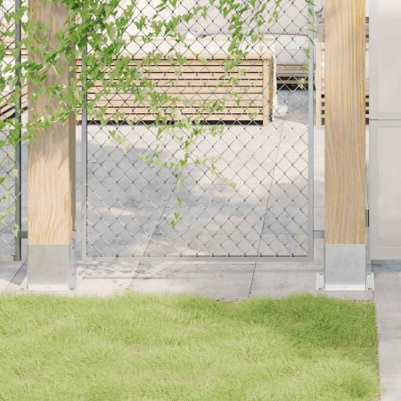 Bases para postes cuadradas 12 uds. Plata 141x141 mm | Foro24.es | Tu tienda online para hogar, jardín y más Foro24.es