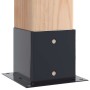 Bases para postes cuadradas 4 uds. Antracita 141x141 mm de , Postes de cerca - Ref: Foro24-42000034, Precio: 43,79 €, Descuen...