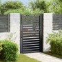 Puerta de jardín con cerradura de aluminio negra 100x150 cm de , Puertas de jardín - Ref: Foro24-42004148, Precio: 294,94 €, ...