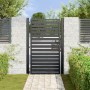 Puerta de jardín con cerradura de aluminio negra 100x150 cm de , Puertas de jardín - Ref: Foro24-42004148, Precio: 294,94 €, ...