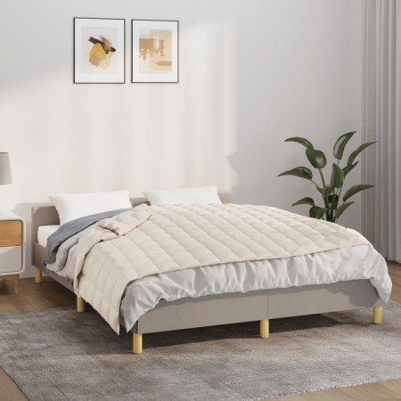 Manta con peso tela color crema claro 122x183 cm 9 kg de , Mantas - Ref: Foro24-3154812, Precio: 54,73 €, Descuento: %