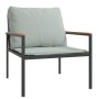 Juego muebles de jardín 4 pzas y cojines acero gris antracita de , Conjuntos de jardín - Ref: Foro24-3188016, Precio: 386,76 ...