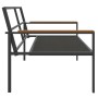 Juego muebles de jardín 4 pzas y cojines acero gris antracita de , Conjuntos de jardín - Ref: Foro24-3188016, Precio: 386,76 ...