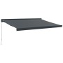 Toldo retráctil aluminio y tela gris antracita 3,5x2,5 m de , Toldos - Ref: Foro24-3154562, Precio: 530,86 €, Descuento: %