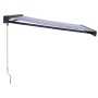 Toldo retráctil aluminio y tela azul y blanco 4x3 m de , Toldos - Ref: Foro24-3154548, Precio: 509,35 €, Descuento: %