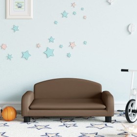 Sofá para niños de tela marrón 70x45x30 cm de , Mobiliario para bebés y niños pequeños - Ref: Foro24-3196360, Precio: 68,11 €...