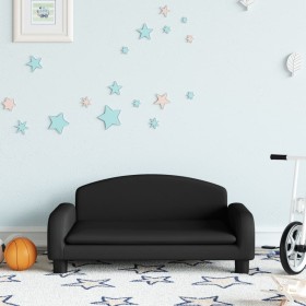 Sofá para niños de tela negro 70x45x30 cm de , Mobiliario para bebés y niños pequeños - Ref: Foro24-3196362, Precio: 75,20 €,...