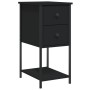 Mesitas de noche 2 uds madera de ingeniería negro 32x42x70 cm de , Mesitas de noche - Ref: Foro24-826094, Precio: 155,32 €, D...