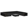 Set muebles de jardín 10 piezas y cojines ratán sintético negro de , Conjuntos de jardín - Ref: Foro24-46815, Precio: 925,92 ...